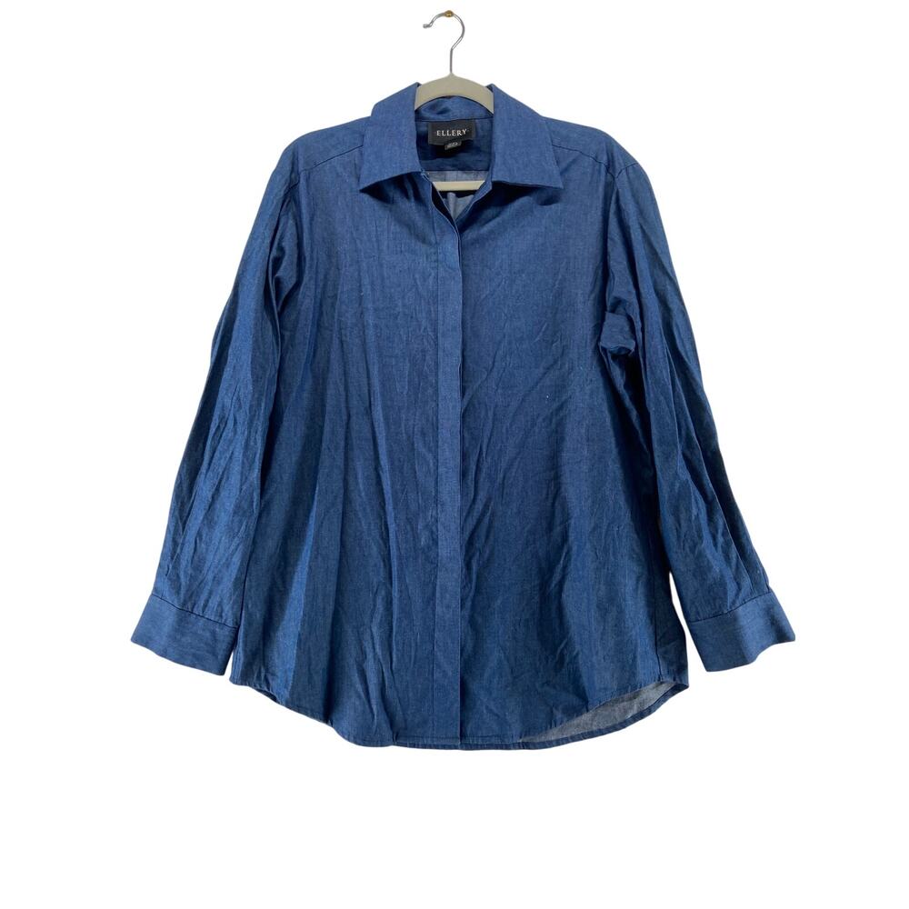 Ellery Cotton‎ Chambray Top Size 4